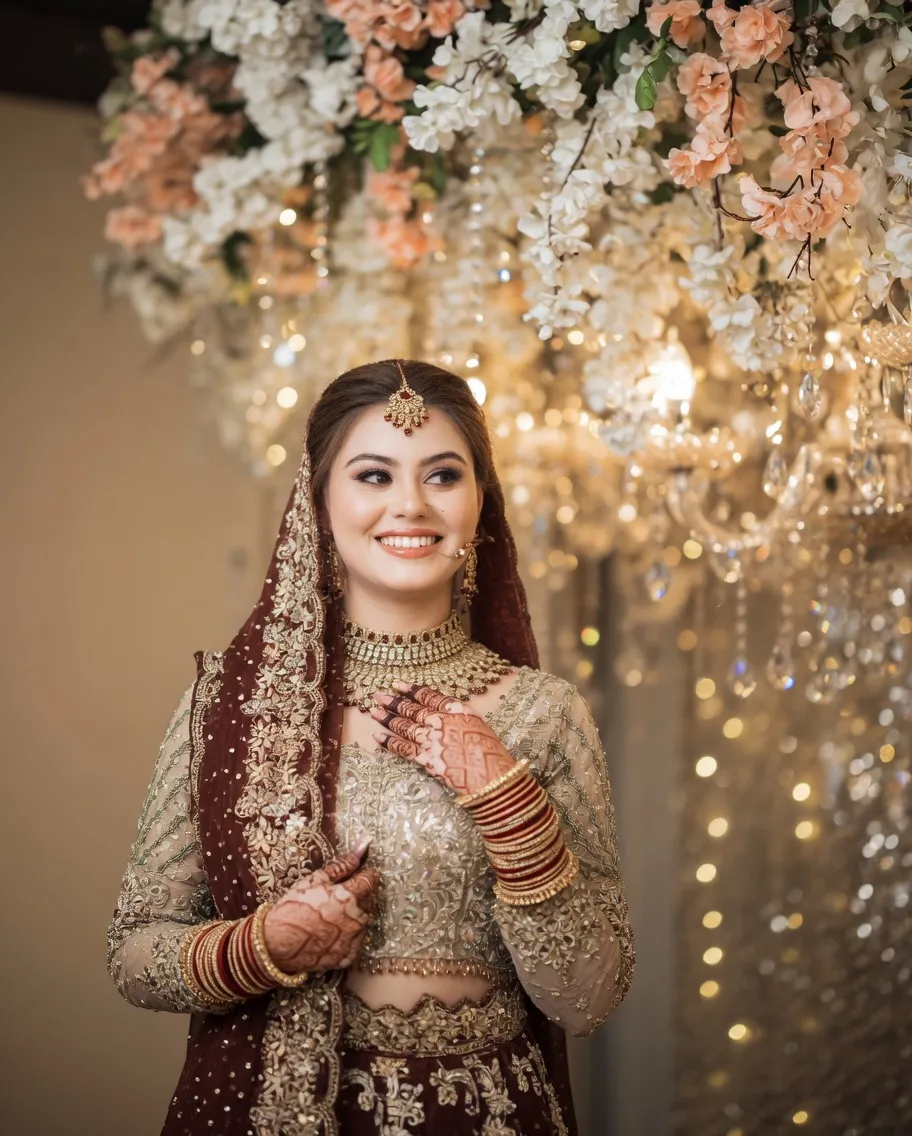 Instagram synced bridal photo